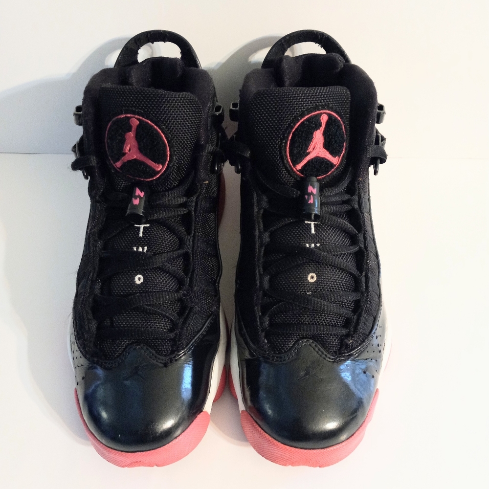 💥JORDAN 6 Rings GS Black/Spark Pink  Size 5.5Y💥 Offers Welcomed